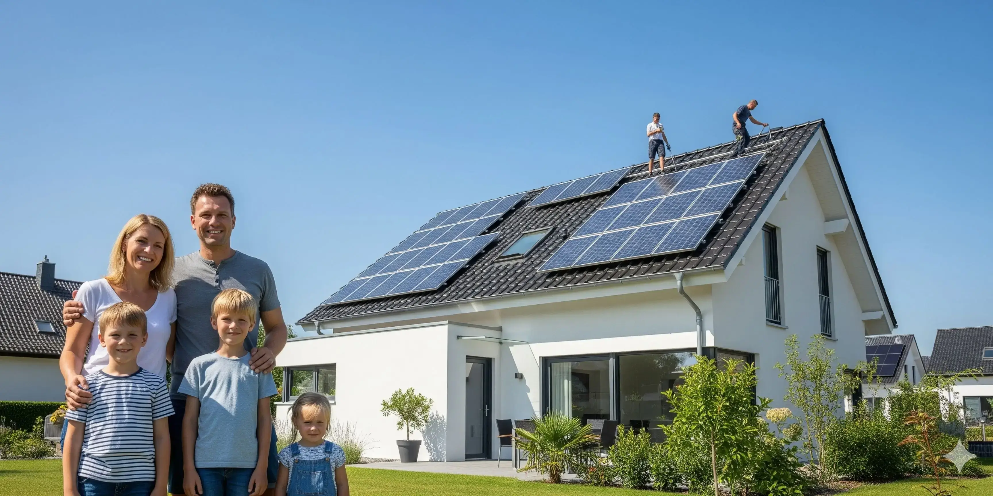 Solaranlage auf Hausdach